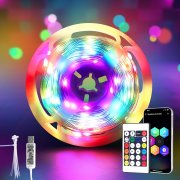 HELESIN 10 Meter Smart RGB LED Streifen mit Musik Sync, Fernbedienung und App