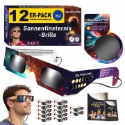 Helioclipse Sonnenfinsternis Brillen (12er Pack) f&uuml;r 14,95&euro;