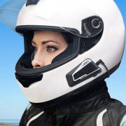 Helm Headset mit 2 Paar Mikrofone Wasserdichte Sprechanlage f&uuml;r Motorrad​