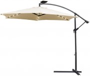 Hengda 300cm Sonnenschirm mit 36 LED Beleuchtung 