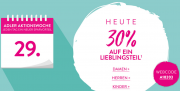 Heute 30% Rabatt auf den teuersten Artikel im Warenkorb f&uuml;r Damen, Herren und Kinder im Adler Shop