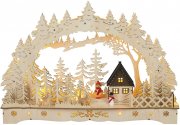 HGD CLB02-2002 LED-Lichterbogen Waldweihnacht aus Holz