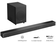 Hisense AX3120G 3.1.2 Kanal Soundbar mit 360W, Dolby Digital Plus/Dolby Atmos, Bluetooth + Subwoofer