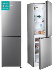 Hisense RB327N4AD2 K&uuml;hl-Gefrierkombination 171 l/85 l im Edelstahl-Look mit NoFrostPlus