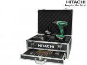 Hitachi DS10DAL Bohrschrauber 2x 1,5 Ah Akku 100-tlg. Zubeh&ouml;rset