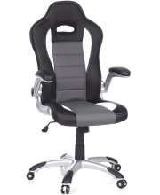 hjh OFFICE 621710 Chefsessel Game Sport Kunstleder mit klappbaren Armlehnen
