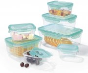 Hoberg Frischhaltedosen Set Klick-it 14-teilig mit 4-fach-Klick-Verschluss