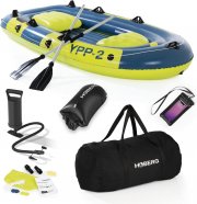 Hoberg &lrm;YPP-2 Schlauchboot f&uuml;r 2 oder 4 Personen inkl. Paddel, Pumpe, Reparaturset und Dry Bag