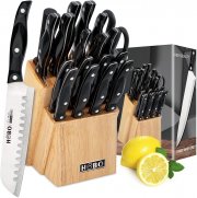 HOBO 19-teiliges Premium Messer Set mit Holzblock
