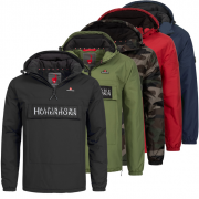 H&ouml;henhorn Allesso Gef&uuml;tterte Herren Winterjacke mit Kapuze und Bauchtasche in 6 Farben