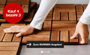 Holzfliesen 9-er Terrassenfliesen und Balkonfliesen bei Ikea Kauf 4 und zahl 3 !