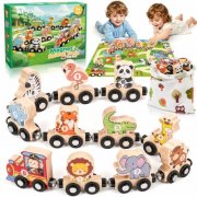 Holzspielzeug-Zug von WEARXI f&uuml;r Kleinkinder stark reduziert