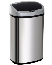 HOMCOM Automatik Abfalleimer mit Infrarotsensor 68L Silber