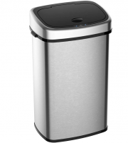 HOMCOM Automatik M&uuml;lleimer mit Infrarotsensor 48L 
