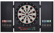 HOMCOM Elektronische Dartscheibe mit 12 Darts