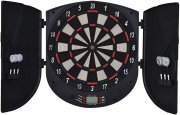 HOMCOM Elektronische Dartscheibe mit 6 Darts 26 Spiele f&uuml;r 8 Spieler
