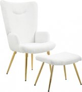 HOMCOM Ohrensessel mit Hocker f&uuml;r 46,95&euro; (statt 93,90&euro;)