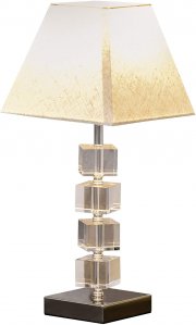 HOMCOM Tischlampe mit drehbarem Kristallw&uuml;rfel