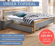 Home Affaire Bett Capre 140/200m bei Yourhome f&uuml;r 229,99&euro; statt 379,99&euro;