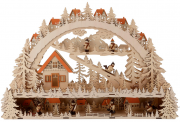 Home affaire Schwibbogen LED Winterlandschaft mit Podest 64 cm