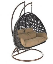 Home Deluxe Twin Polyrattan H&auml;ngesessel f&uuml;r 359,10&euro; (statt 468&euro;)