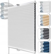 HOMEDEMO Klemmfix Wabenplissee 40x140cm ohne Bohren 