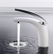 Homelody Wei&szlig; Chrom Wasserhahn dank Gutschein nur 60,34 &euro;&nbsp;statt 75,99&nbsp;&euro; 