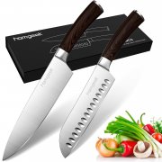 Homgeek Messerset 2-teilg Santokumesser und K&uuml;chenmesser f&uuml;r 28,19&euro; statt 46,99&euro;