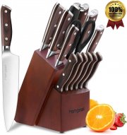 homgeek Messerset mit Messerblock, 15-teilig