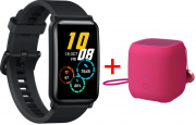 HONOR Watch ES Smartwatch Meteorite Black + HONOR Mini Bluetooth Speaker Pink