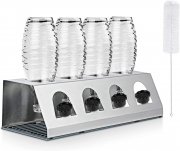 &lrm;Hoofaway 4er Premium Sodastream Edelstahl Flaschenhalter