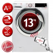 HOOVER DWOT 413AHC3/1-S Frontlader Waschmaschine A+++ -40% mit Inverter-Motor