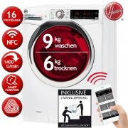 Hoover H3DSQ496TAMCE-84 Waschtrockner Waschen 9kg / Trocknen 6kg