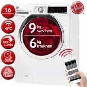 HOOVER H3DSQ496TAMCE-84 Waschtrockner Waschen 9kg / Trocknen 6kg 