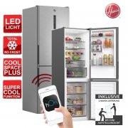 Hoover HOCE7618DX K&uuml;hl-Gefrierkombination NoFrost mit Smart hON App