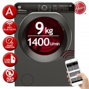 Hoover HWPDQ49AMBCR/1-S Frontlader Waschmaschine EEK A 9kg 0-1400 U/min mit Dampffunktion 