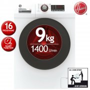 Hoover RH3W 49HMCB-S Frontlader Waschmaschine 9 kg, 1400 U/min, Mix Power System, Dampffunktion