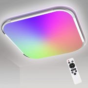 Hoplugge 36W RGB Farbwechsel Deckenlampe mit Fernbedienung