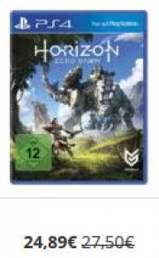 Horizon: Zero Dawn PS-4 (Deutsch) USK 12 f&uuml;r 24,89&euro; 