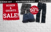 Hosen&Shorts Sale bis zu -50% bei EMP