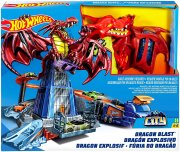 Hot Wheels DWL04 City Drachen Attacke Set inkl. 1 Spielzeugauto