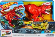 Hot Wheels GWT32 - City T-Rex Attacke Dinosaurier Trackset mit Auto