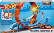 Hot Wheels HCB00 - Riesen Looping Crash Trackset mit 1 Fahrzeug