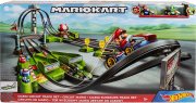 Hot Wheels HFY15 - Mario Kart Rennbahn Trackset Deluxe inkl. 2 Spielzeugautos