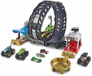 Hot Wheels Monster Trucks Looping-Challenge mit Monster Truck und Hot-Wheels-Fahrzeug