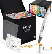 HOTU Twin Marker Doppelseitige Stifte in 59 leuchtenden Farben