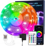 HOVVIDA 20 Meter WiFi RGB LED Strip mit Alexa und Google Sprachsteuerung