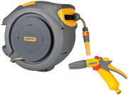 Hozelock Auto Reel Gartenschlauchsystem inkl. 20 m Schlauch und Jetspray-Spritzpistole