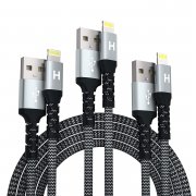 Huaham 3er Pack USB A to Lightning Ladekabel Apple MFI zertifiziert
