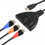 Huanuo HDMI Switch Full HD 1080P Verteiler Splitter 3 in 1